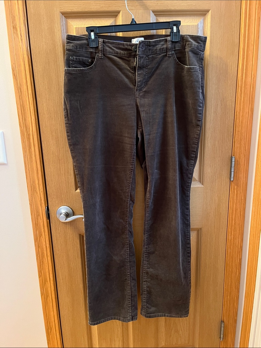 St. John’s Bay Dark Brown Boot-Cut Corduroy Jeans size 14